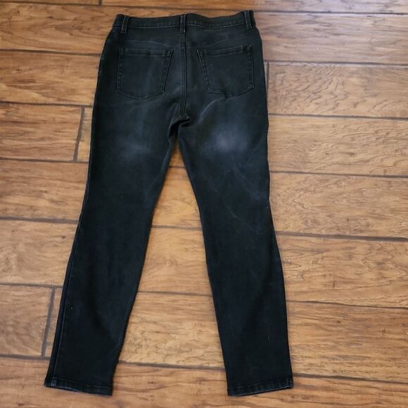 Gloria Vanderbilt All-Around Slimming Effect black denim jeans women's size 8 - Picture 4 of 5